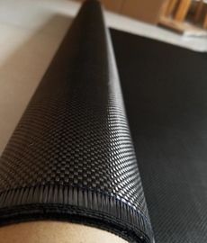 Weave liso 160g da tela da fibra do carbono de  T700 3K